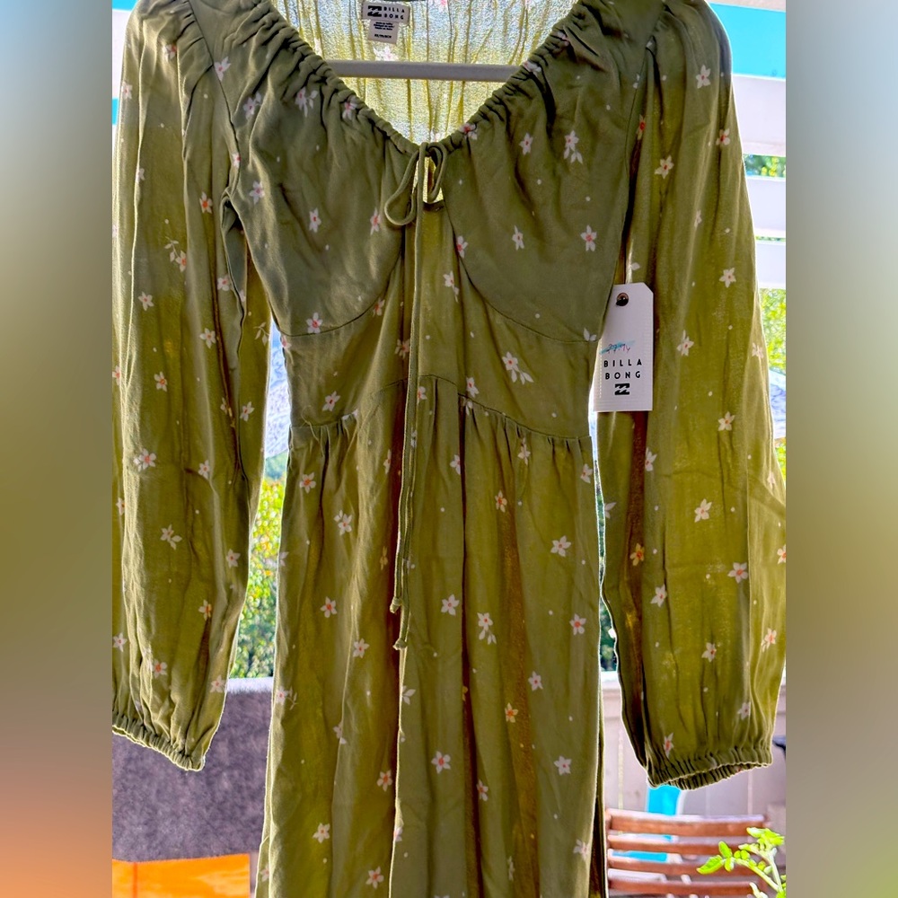 BILLABONG WOMEN DRESS SIZE XTRA SMALL NEW WITH TAGS LONG SLEEVE CUTENESS